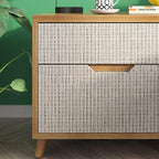 FunStick 24"x200" Grey Grasscloth Peel and Stick Wallpaper - Image 3