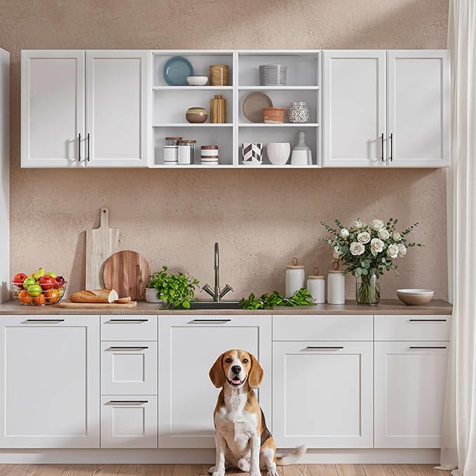 Furnaza Wall Cabinets for Laundry Room, Shaker Wall Mounted Kitchen Cabinets - Image 7
