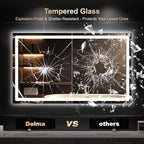 Delma LED Bathroom Mirror with Lights, 30x50 Vanity Mirror - Image 5