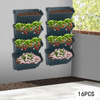 Vertical Wall Planter with 16 Pots, Hanging Garden Plant Flowerpot Holder - Image 9