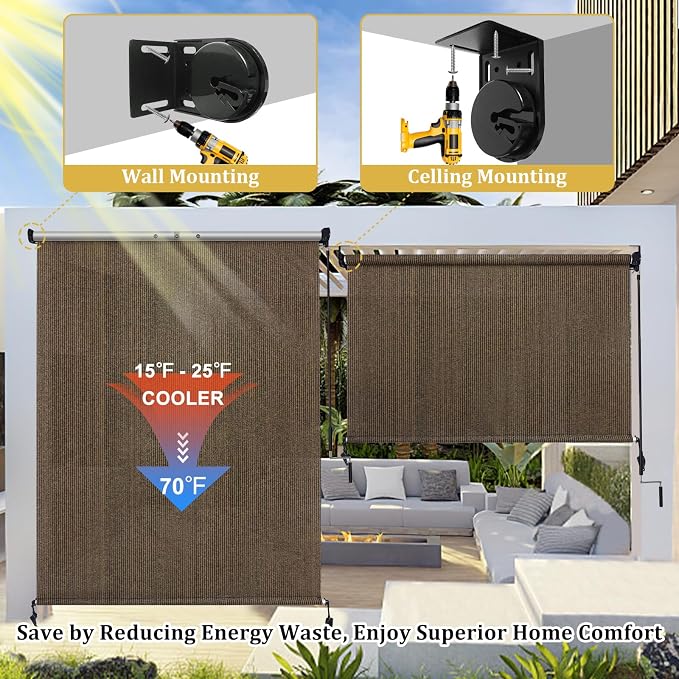Shade&Beyond Outdoor Roller Shades - Image 6