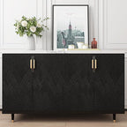 Decotalk 30"x120" Textured Peel and Stick Wallpaper Black Geometric - Image 3