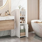 Narrow Bathroom Storage Cabinet, 4-Tier Slim Bathroom Organizers - Image 2