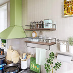 Shario Rustic Wood Floating Shelves - Image 4