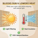 Bamboo Blinds for Interior Windows, Custom Bamboo Shades for Indoor Windows - Image 2