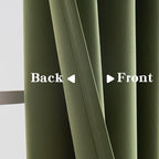 IGEMAEVE Olive Green Curtains 84 Inch Length 2 Panels Set, Light Filtering - Image 4