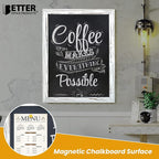 Better Office Products Magnetic Wall Chalkboard, Large Size 18" x 24", Rustic - Image 2