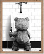 Poster Master Funny Teddy Bear Print by PosterMaster