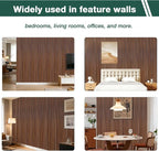 Yuzzy 4 Pack Wood Panels for Wall, 94.5" x 11" Acoustic Wood Slat Wall Panel - Image 6