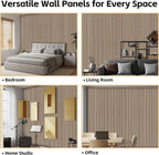 RITOLLO 8 Packs Acoustic Panel 47.2"×23.6" Sound Absorbing Slat Wall Panels - Image 6