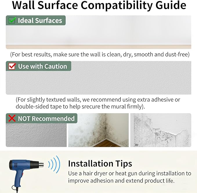 Zeeko Floral Wall Mural Peel and Stick Wallpaper 148" W x 98" H Removable Large - Image 3