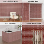3D Wall Panels - 4PCS 47.2"x26" Faux Stone Wall Covering - MCM Modified Clay - Image 4