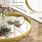 24 inch Round Bathroom Mirror, Living Room, Hanging or Leaning - Image 4