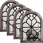 ZEXUIRU 4 Set. Rustic Wall Mirrors by ZEXUIRU