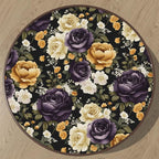 Floral Black Vintage Wallpaper Peel and Stick Dark Purple Beige Peony Contact - Image 8