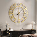 Cuspin 40 Inch Extra Large Wall Clock Gold, Battery Operated Wall Clock Silent by Cuspin
