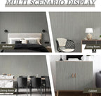 Grey Grasscloth Wallpaper Peel and Stick Textured Wallpaper - Image 4