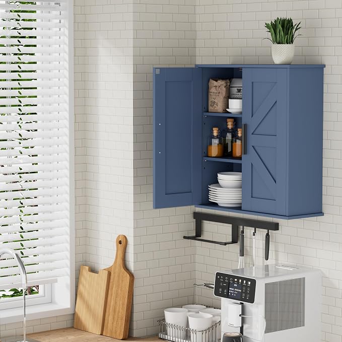 Homleke Bathroom Wall Cabinet, Over Toilet Storage Cabinet - Image 8