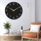 cicininc Wall Clock, 16 Inch Wooden Battery Operated Wall Clocks Silent - Image 4