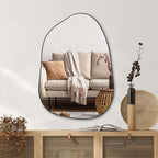 PERFNIQUE Irregular Wall Mirror Asymmetrical Mirror, Decorative Modern Wall by PERFNIQUE