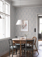 Toduso Peel and Stick Wallpaper Vintage Wall Paper Boho Contact Paper Blue - Image 6