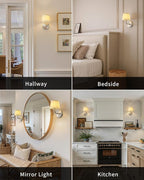 PUSU LED Cordless Nickel H9.6 inch Small Wall Sconces Set of 2, Rechargeable - Image 6