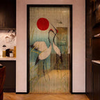 Vietbud Décor Cranes with Red Sun Beaded Curtains - Image 7