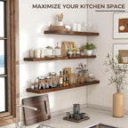 Floating Shelves for Wall 36 inch Long, Engineered Wood Wall Shelves - Image 4