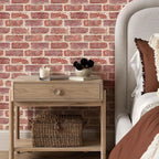 COMSTICKC 3D Red Brick Wall Panel, Peel and Stick Brick Panels - Image 6
