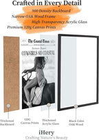 iHery Small Premium Natural Black OAK Wood 8x10in Cowgirls Go Coastal Trendy - Image 5