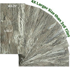 AULIGET 20-Piece Apache Brown Rock Peel and Stick Backsplash Wall Tiles - Image 4