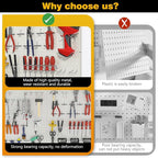 Ultrawall 2 Pcs Metal Pegboard Wall Panels, Peg Boards - Image 5