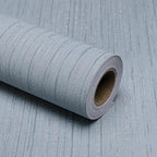 Grasscloth Peel and Stick Wallpaper Grey Blue 15.74" X 118.11" Fabric Textured by MANONIRIA