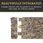 AZ Faux High-Density Polyurethane Faux Stone Interlocking Left Endcap - Image 7