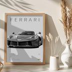 CSLGQGV Car Poster Vintage Racing Car Wall Art Supercar Canvas Prints Painting - Image 2