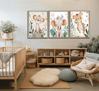 3 Pcs Safari Animals Nursery Canvas Wall Art Jungle Animals Cheetah Elephant - Image 4
