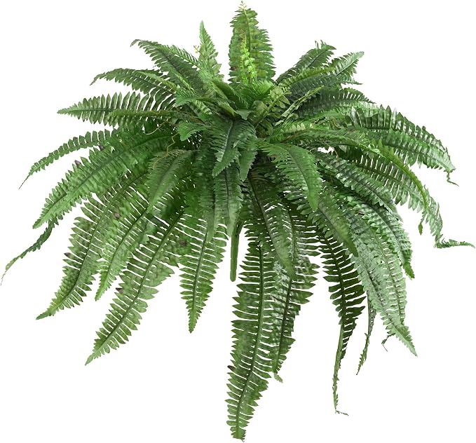 Nearly Natural 48-in Artificial Boston Fern, Large Hanging Fake Plant Wall Decor by NearlyNatural