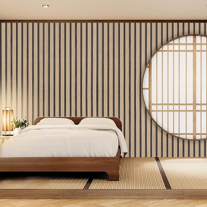 Brown Wood Slat Peel and Stick Wallpaper - Image 6