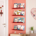 upsimples Acrylic Shelves for Wall Decor, Living Room, Floating Bookshelves for - Image 4