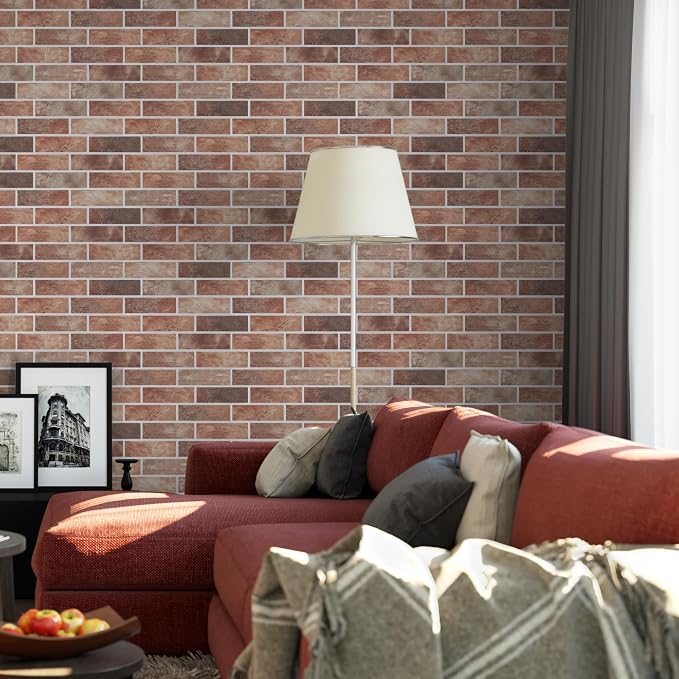 16-Pack 3D Faux Brick Acoustic Wall Panels, 11.8" x 11.8" PET Soundproof & - Image 7