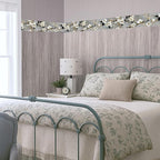 Cherry Blossom Wallpaper Border 196x4 Inch Peel and Stick Wall Border Gray - Image 7