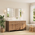 TETOTE Brushed Nickel Bathroom Mirror 24 x 30 Inch - Image 2