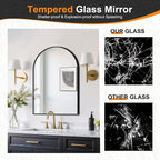 Delma Arched Bathroom Mirror, Living Room and Entryway - Image 4