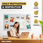 WALLHERO Cork Boards for Walls, Bulletin Boards 59"x36" | 15 Pack | Felt - Image 5