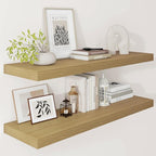 Vivelove 12 Inch Deep Floating Shelves 36 inch Long, 2 Inch Thick Wall Shelves by VIVELOVE