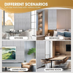 OUZUGIE WPC Acoustic Slat Wall Paneling, Living Room, TV Background, Study Room - Image 7
