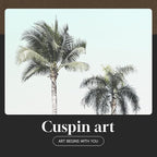 Framed Pink and Mint Green Coastal Wall Art - Image 8