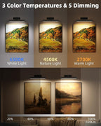 EZVALO 13-Inch Wireless Picture Light, 4000mAh Rechargeable Battery LED Art - Image 2