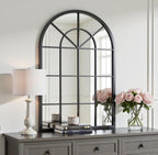 Arch Wall Mirror Mounted Decorative, Arched Window Pane Mirror - Image 2