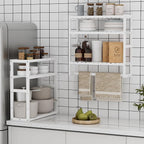 Towel Rack Bathroom Storage Shelves Over The Toilet - Image 5